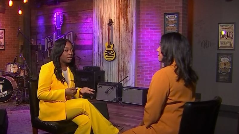 WSMV4's Danielle Ledbetter interviews USA Today Beyoncé Knowles-Carter reporter Caché McClay.