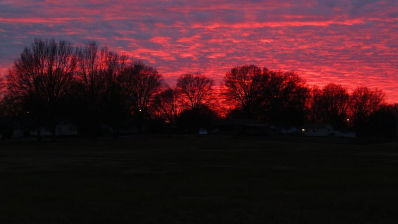 A beautiful sunset on Monday evening in Humbolt, Tenn.  (Source: CNews/James Gullage)