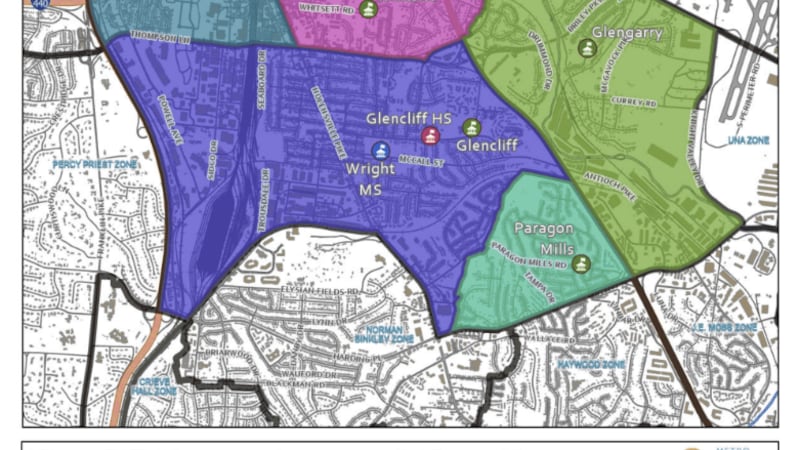 Rezonificación propuesta para Glencliff