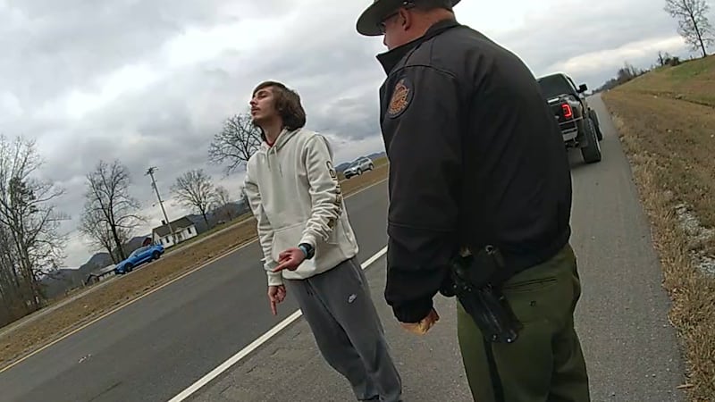 Body camera footage shows state trooper William "Billy" Yates-Matoy giving field sobriety test...