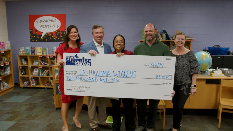 Tennessee elementary school cafeteria manager honored by WSMV4 Surprise Squad