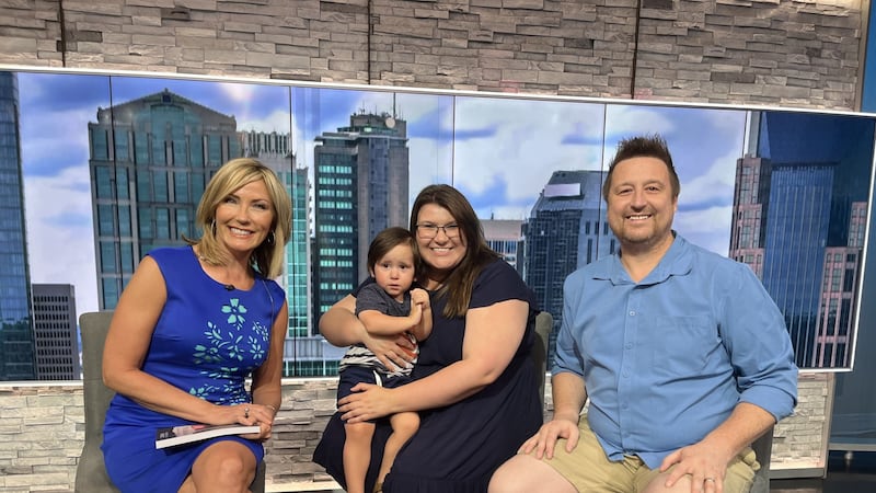 Heather, Steve, and two-year-old son Levi visit the WSMV studios to talk about their book...