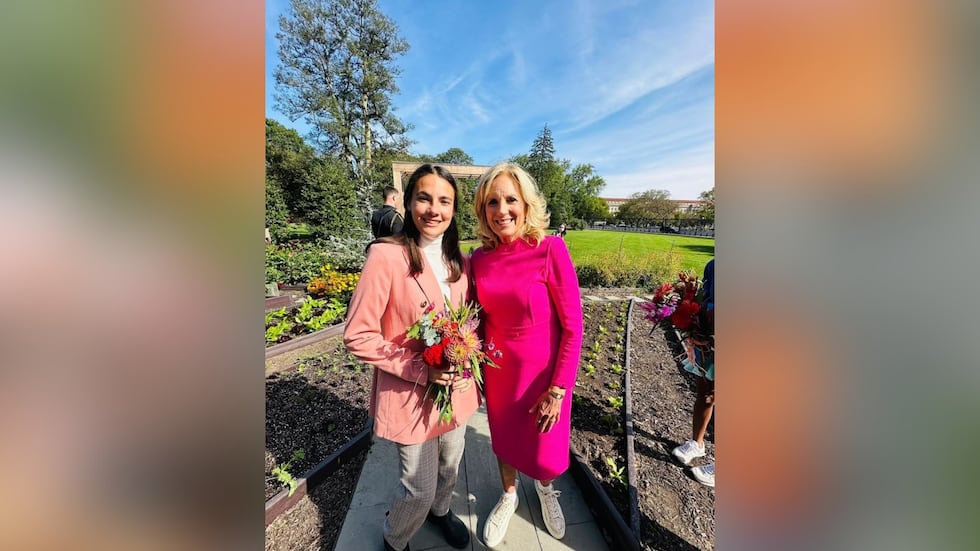 Julia with Dr. Jill Biden