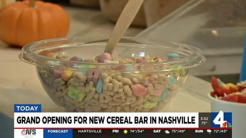 Grand opening for new cereal bar in Nashville