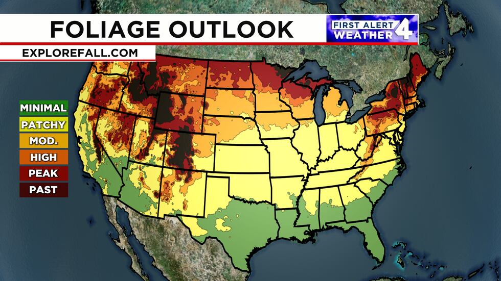 Peak foliage is expected in just weeks for Middle Tennessee.