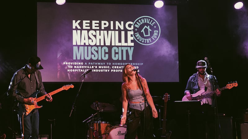 Musicians perform at the 2023 fundraiser concert for the Nashville Industry Fund.