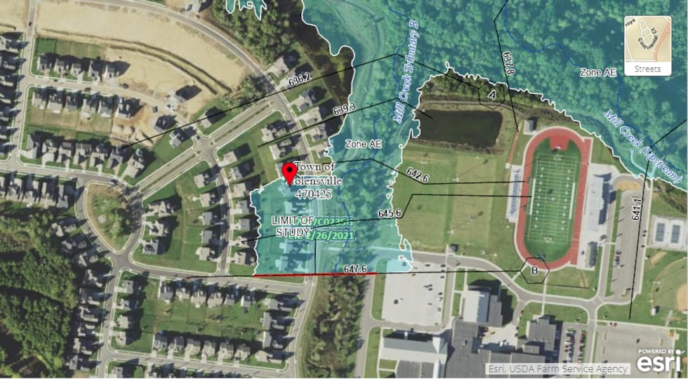 Nolensville flood plain map