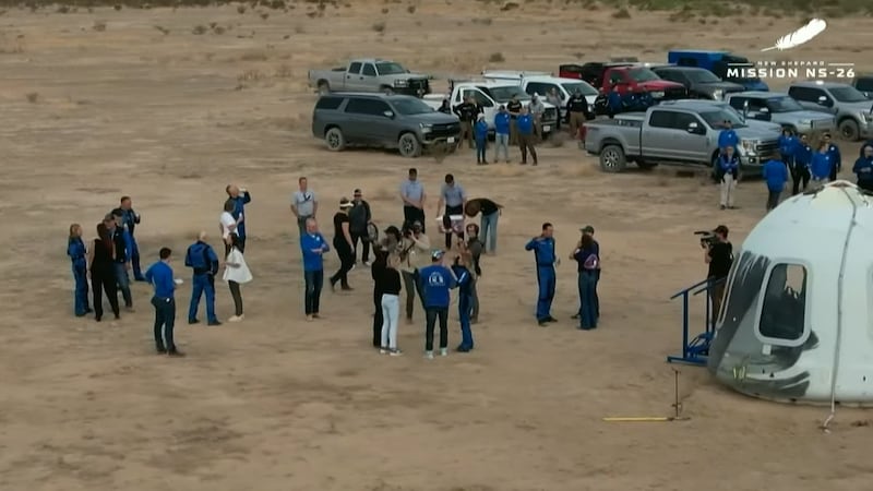 Six civiilians visited space for a few minutes aboard Blue Origin's New Shepard rocket.