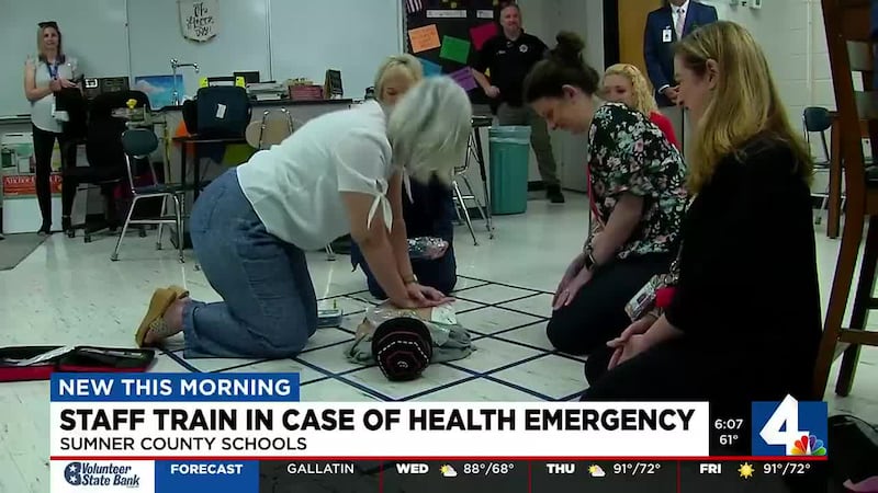 School staff learn CPR