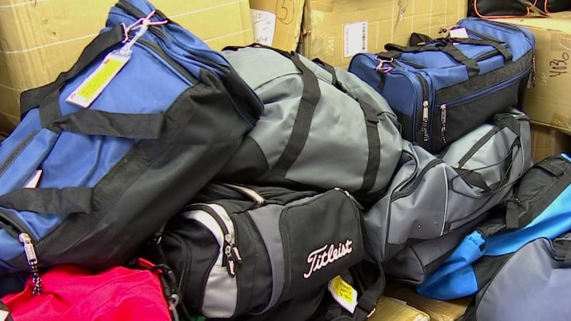 Love on Wheels donates luggage with necessities and toys for children and young adults in...