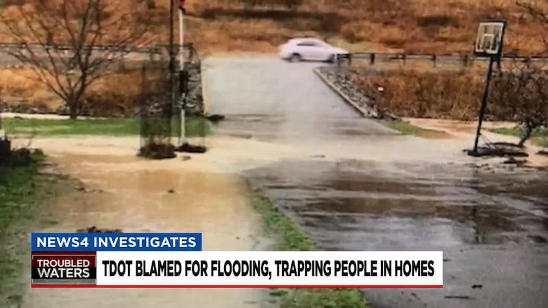 TDOT blamed for flooding that traps residents in homes