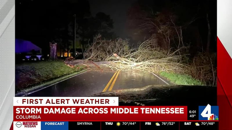 WSMV cleanup begins after storms