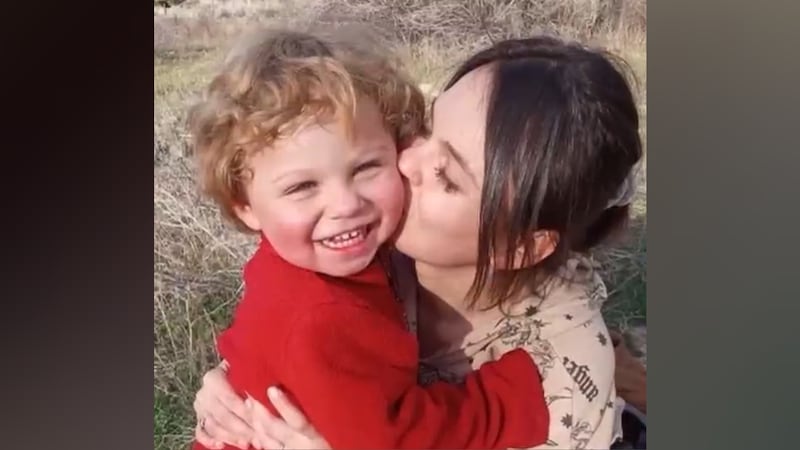 Gabryelle Johnson says her 2-year-old son Chandler died last year while being watched by his...