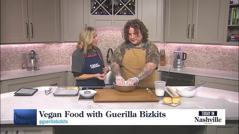 Guerilla Bizkits Demonstrates Biscuit Making from Scratch