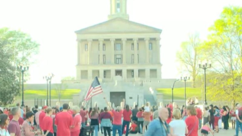 Voices for a Safer Tennessee said they organized “Linking Arms for Change” to give community...