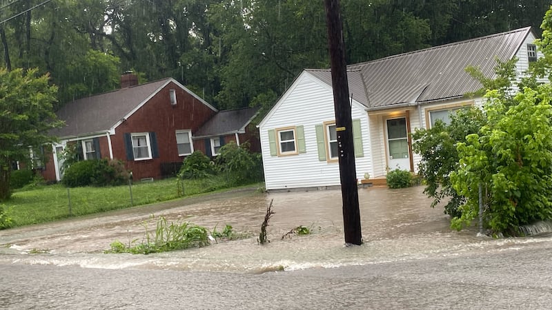 A woman said her front yard floods constantly, she knows exactly why, but cant solve the issue.