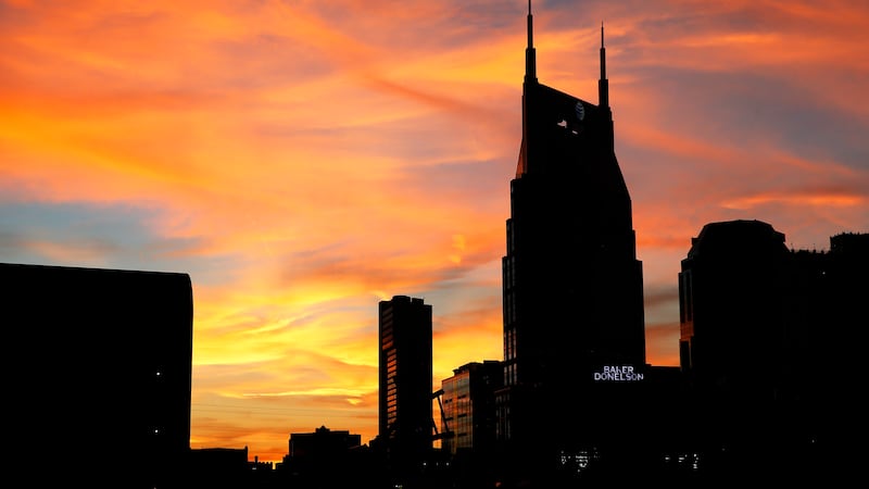 The Nashville, Tenn. skyline is seen Thursday, Nov. 14, 2013. (AP Photo/Joe Howell)