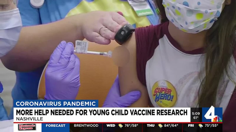 WSMV COVID vaccine trials for children