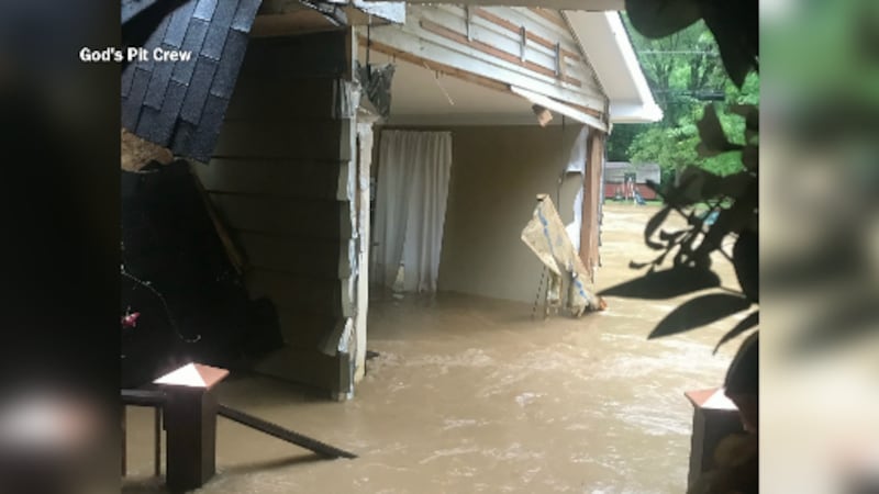 Home destroyed by Tennessee flood