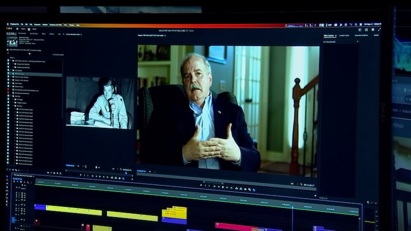 WSMV cameras capture the edit in-progress of a high-profile WWII documentary that shows TN's...