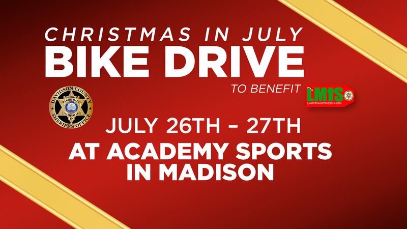 The Christmas in July Bike Drive to benefit the Last Minute Toy Store