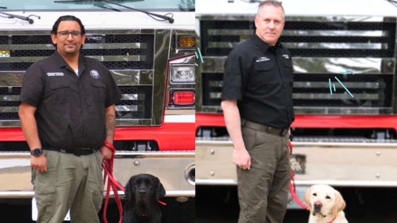 Both K-9s and their handlers Miguel Garcia – (K9 Shanti) John Torzilli – (K9 Herman) recently...