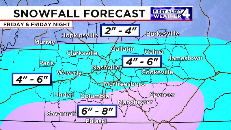 Heavy snow is likely in the Midstate on Friday and early Friday evening.