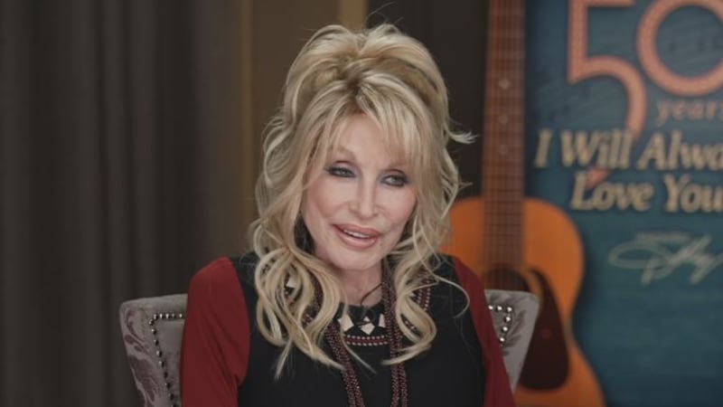 Dolly Parton interviews with WSMV's Holly Thompson.